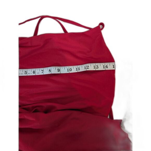 Women's Red Lace -Up Midi Dress Size L NWOT - Picture 6 of 6